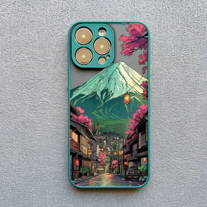 Japanese Mount Fuji Scenic Area Phone Case For iPhone