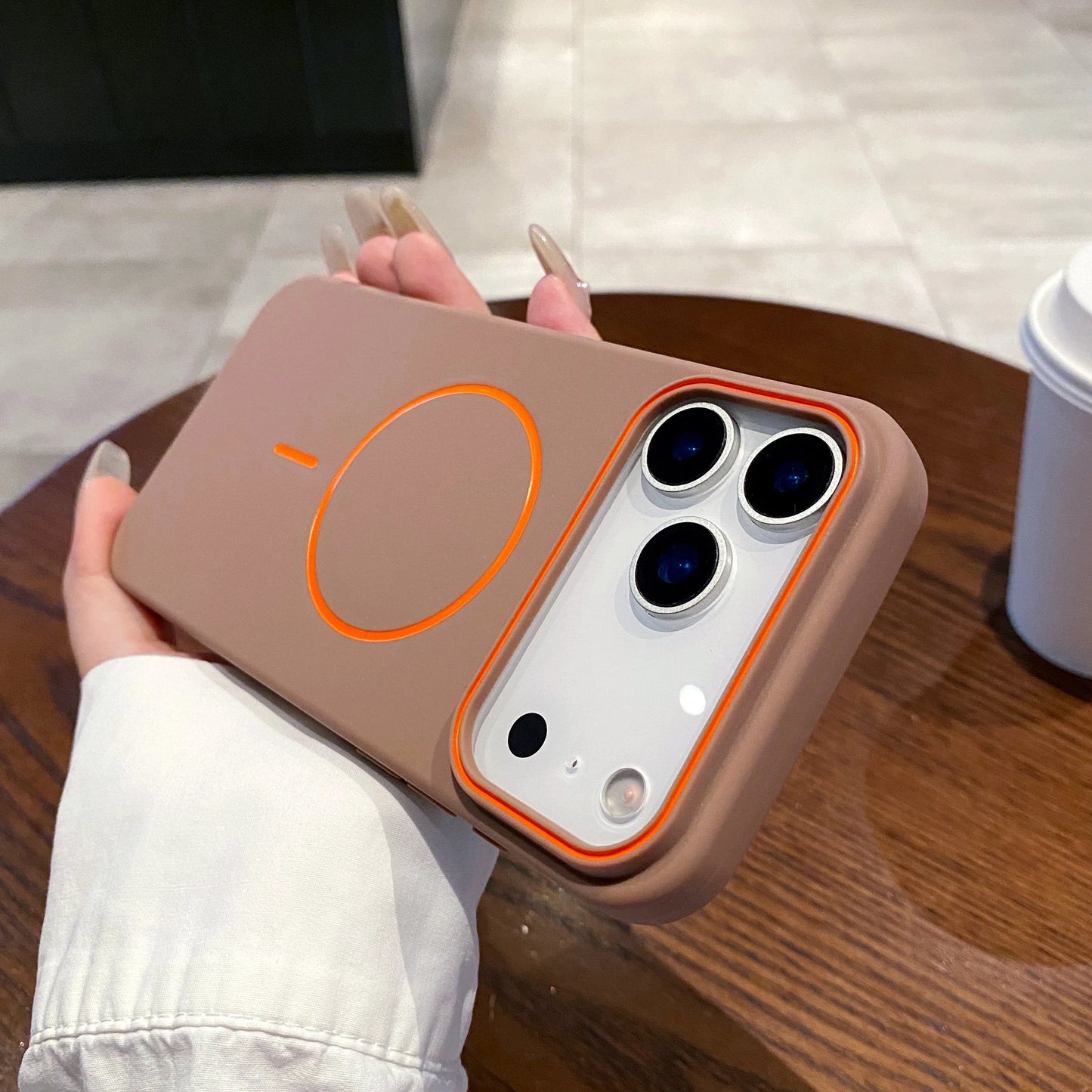 Ultra Thin Matte MagSafe Phone Case Wireless Charging