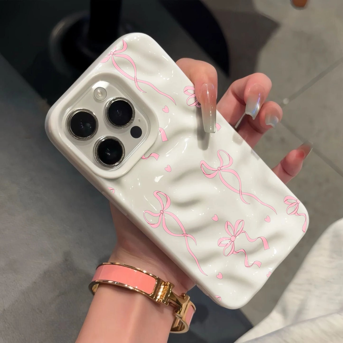 Bow Luxury Cute Candy Color Phone Case For iPhone