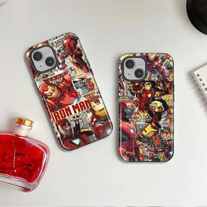 Marvel Spider Man Iron Man Phone Case For Apple iPhone