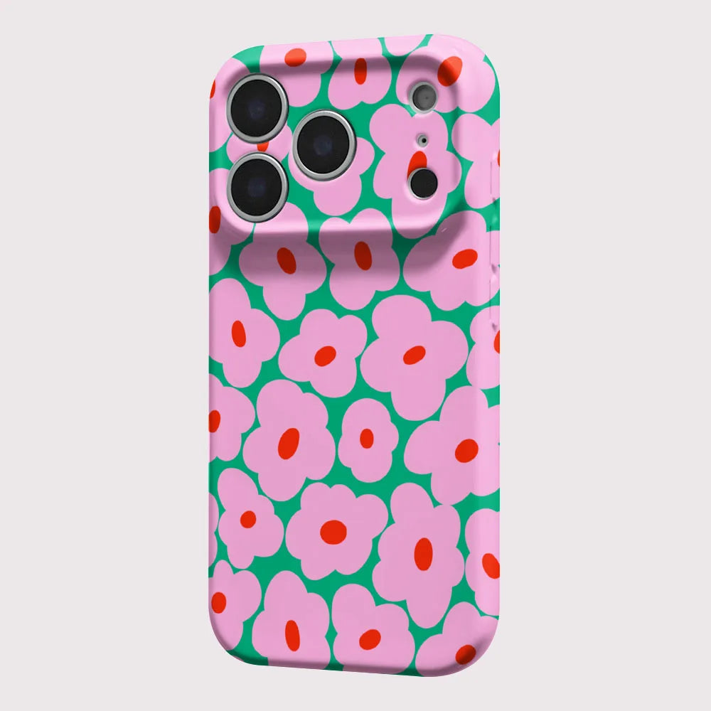 Phone Case For iPhone Flower Hard PC Bumper Cover Coque