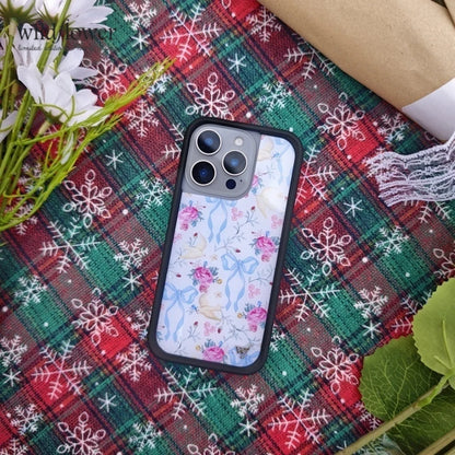 Wildflower Pigeon Rabbit Phone Case For iPhone