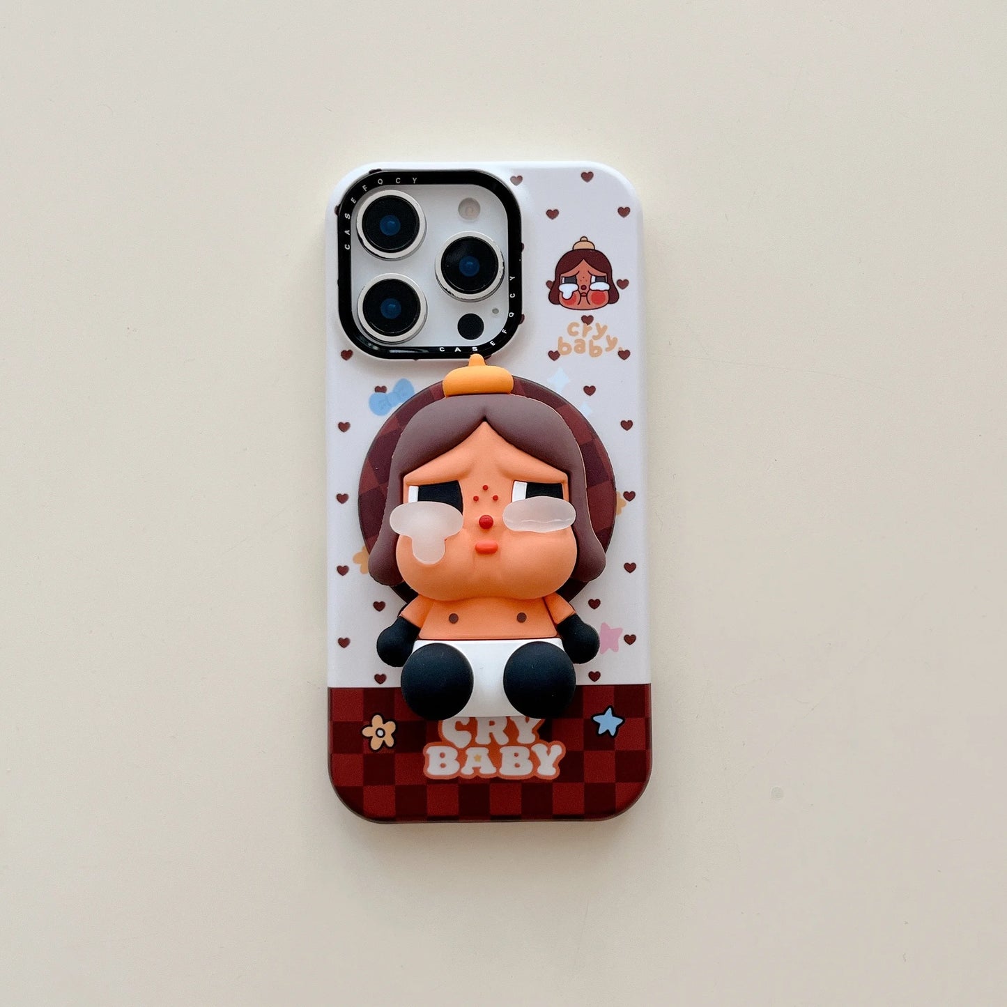 Korean Cute Plaid Pattern Girl Magnetic Phone Case For iPhone
