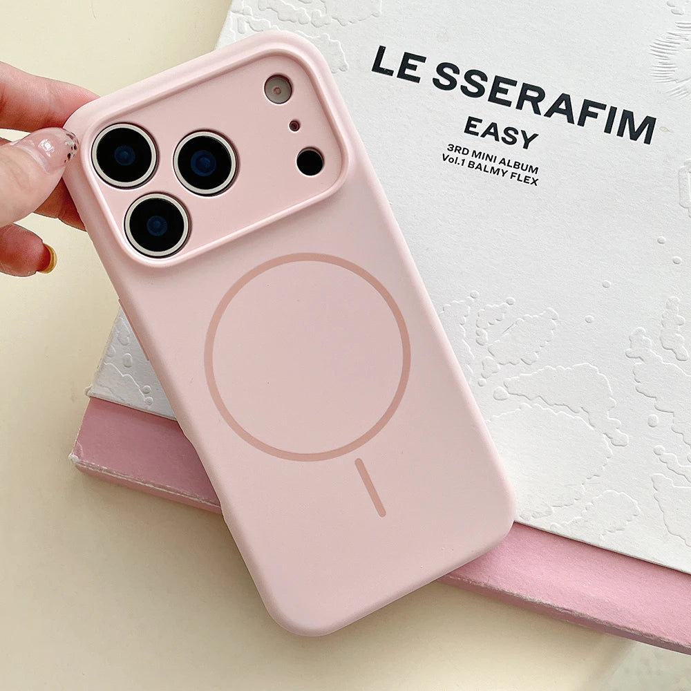 MagSafe Magnetic Silicone iPhone Case with Lens Protection