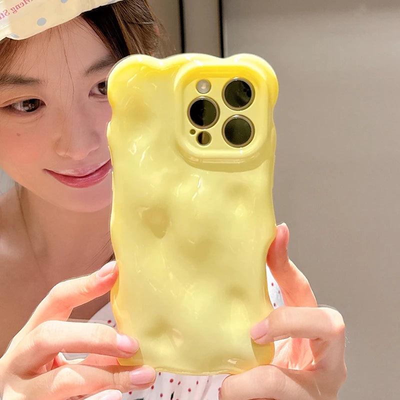 Clouds Waves Dopamine Color Phone Case