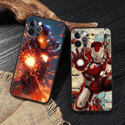 Marvel Iron Man Case For iPhone Protect Soft Funda