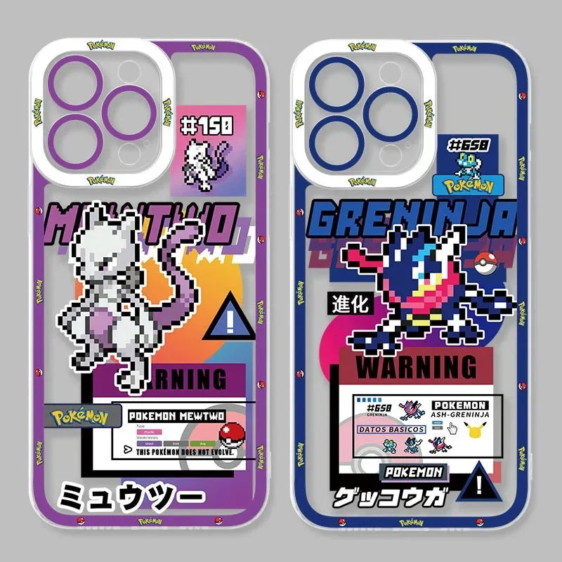 Anime Pokemon Cool Mewtwo Phone Case For iPhone