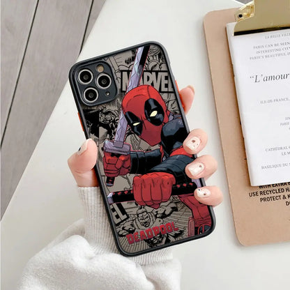 Marvel Comics Deadpool Matte Translucent Case For iPhone