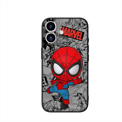 Sticker Marvel Spiderman Cover Phone Case For Apple iPhone