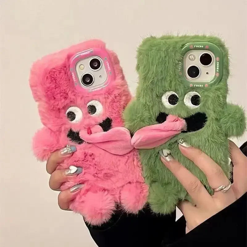 Plush Tongue Kiss Phone Case