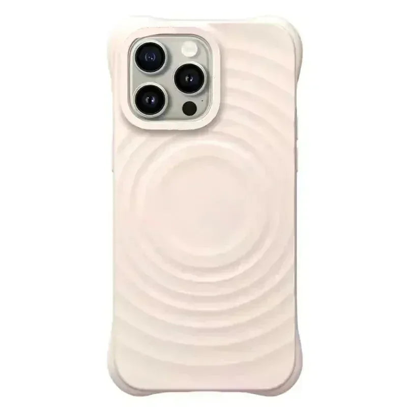 White Ripple Silicone Ripple Silicone Case For iPhone