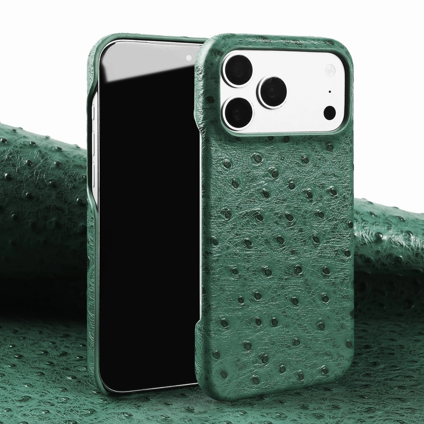 Ostrich Genuine Leather Case For iPhone
