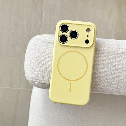 MagSafe Magnetic Silicone iPhone Case with Lens Protection