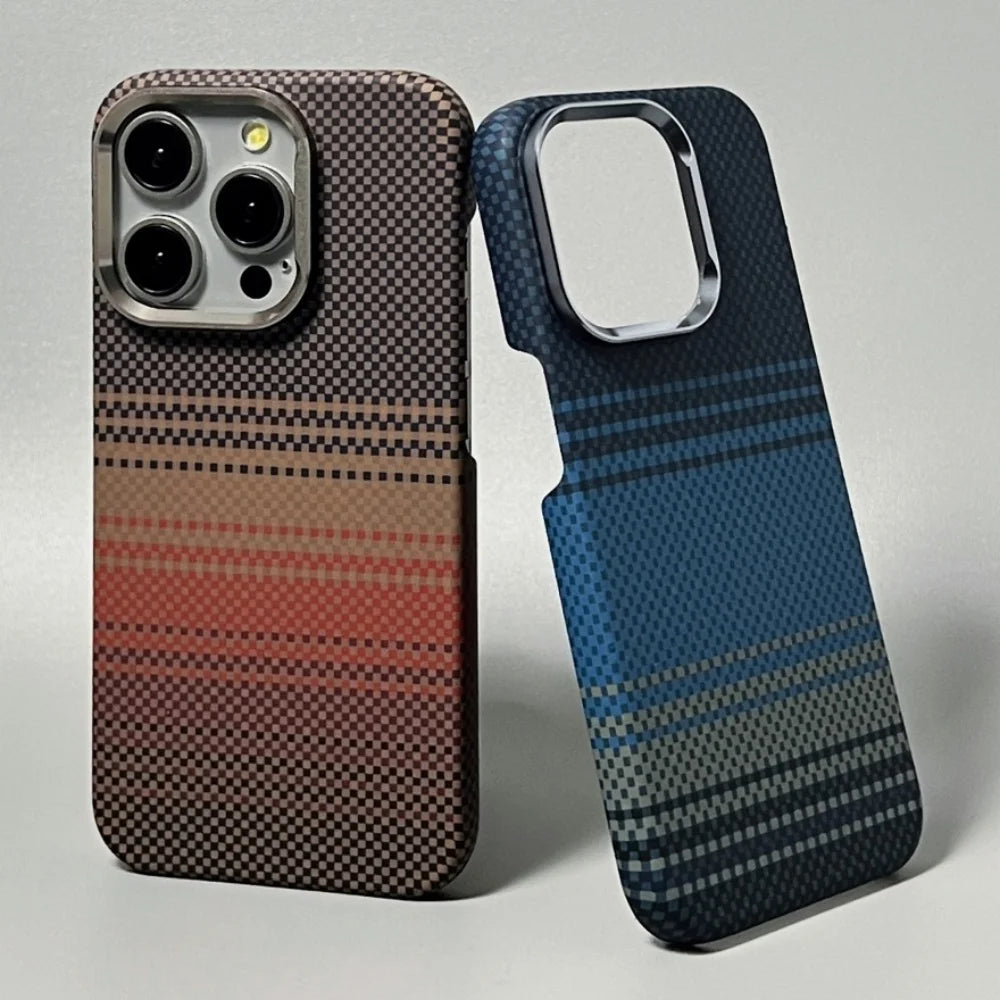 Luxury Kevlar Carbon Fiber Pattern High Quality Hard PC Case For iPhone