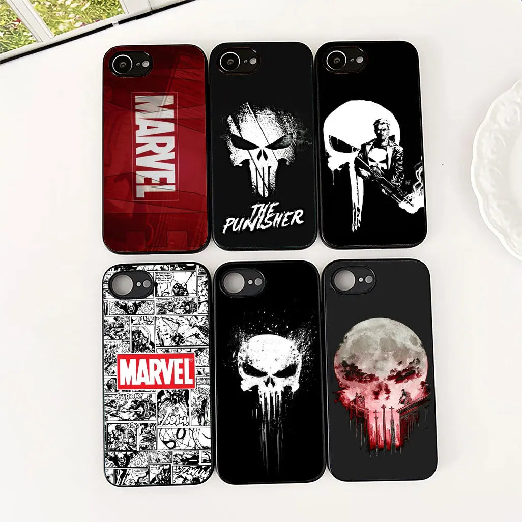 Cover For Apple iPhone The Punisher Marvel Skull