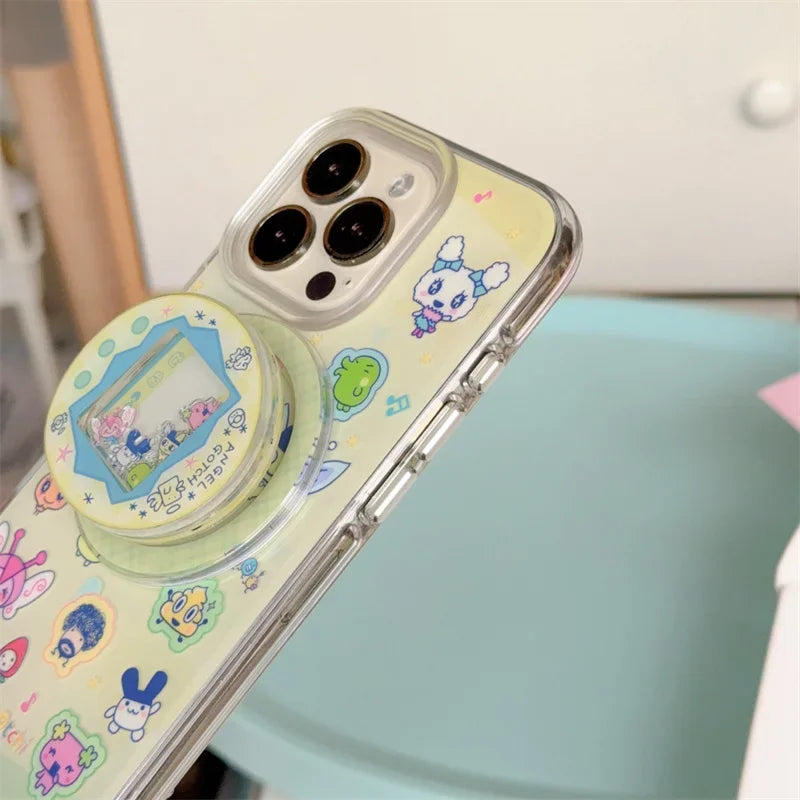 Kawaii Funny Cartoon MagSafe Magnetic Stand Phone Case