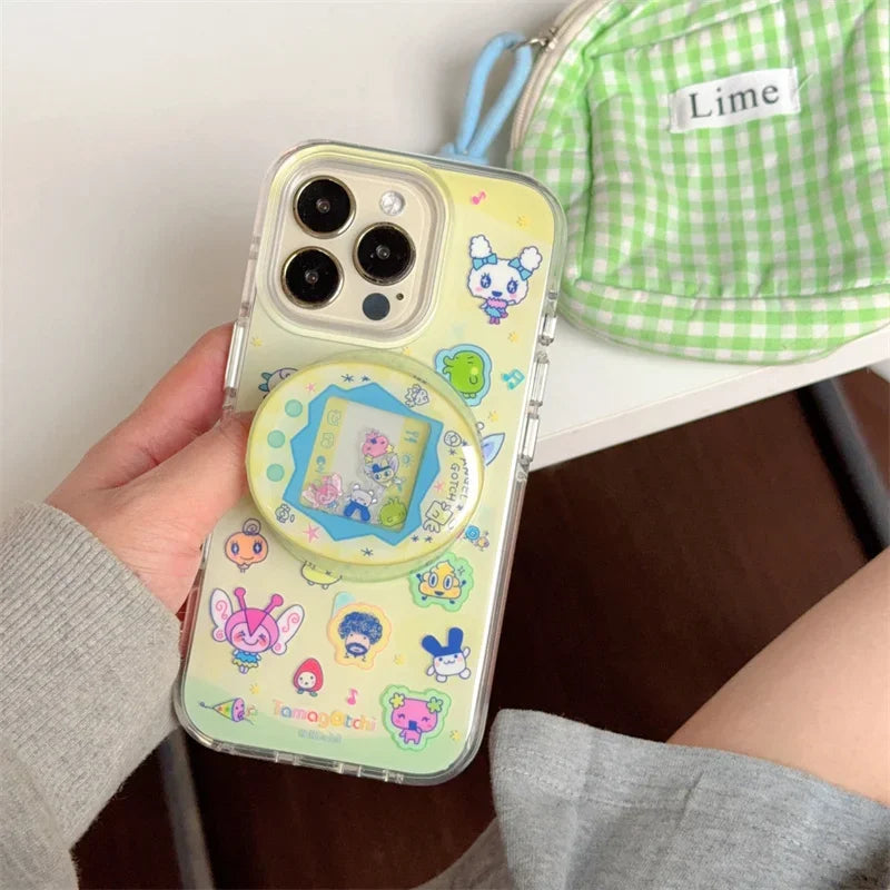 Kawaii Funny Cartoon MagSafe Magnetic Stand Phone Case