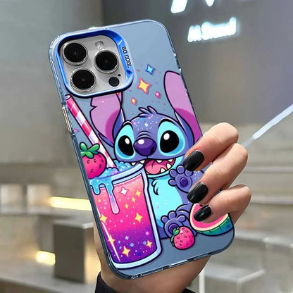 Cartoon Cute Stitch Cover For Apple iPhone Colorful Phone Case