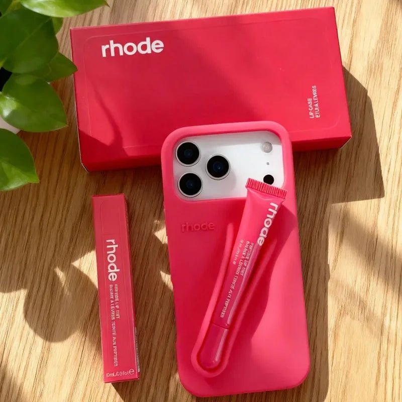 Rhode Lip Gloss Holder Silicone Phone Case For iPhone