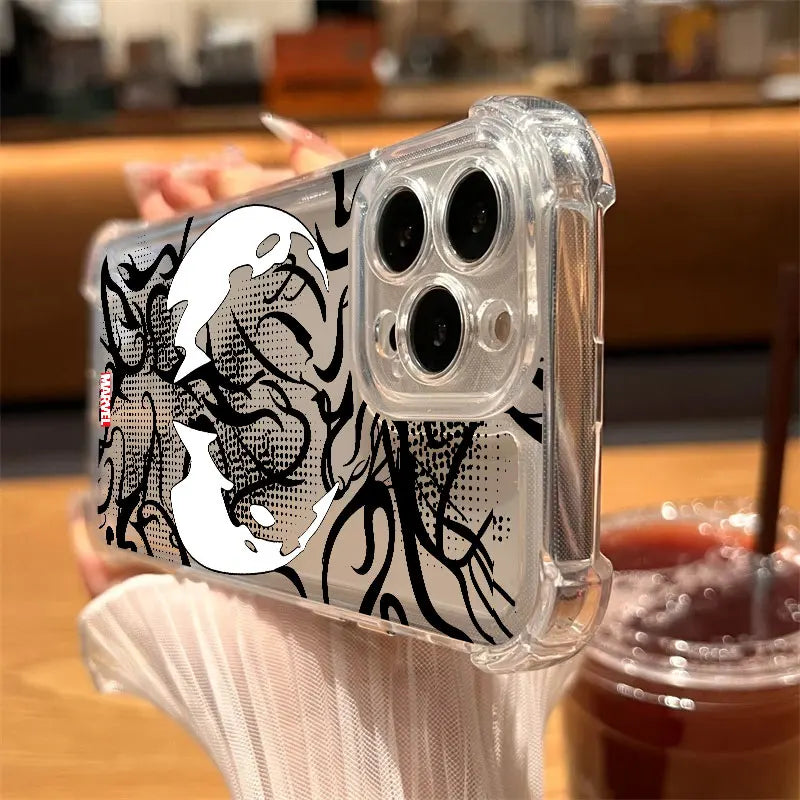 Marvel Hero Spiderman Venom Cool Clear Case For iPhone
