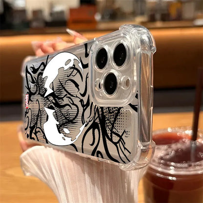 Marvel Hero Spiderman Venom Cool Clear Case For iPhone