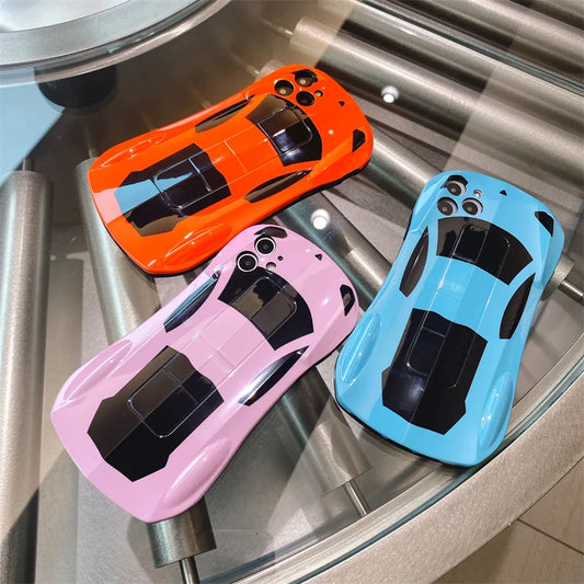 Armored Luxury Super Car Soft TPU Painted Shockproof Phone Case For IPhone