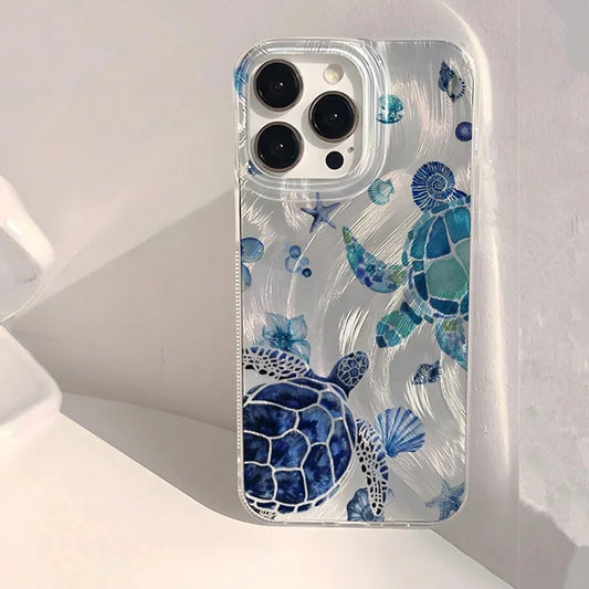 Summer Cool Turtle Pattern Phone Case For iPhone