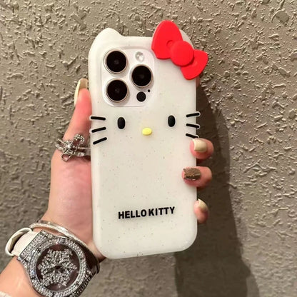 Simple Kitty Cat Silicone Soft Phone Case For iPhone