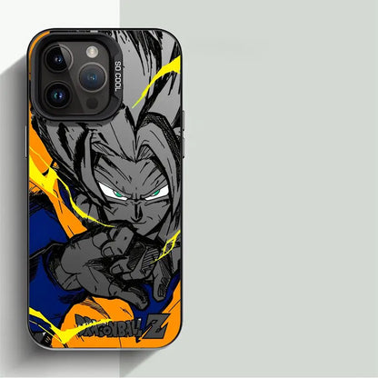 Japan Anime DBZ Cool Case For Apple iPhone Matte Lens Protect Plating Phone Cover