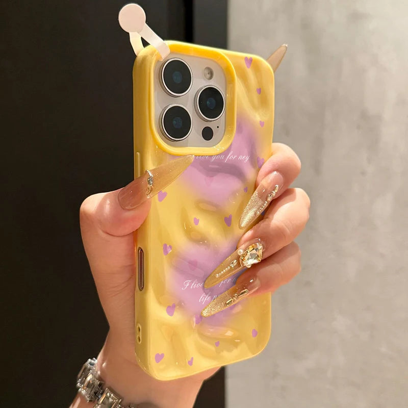 Romantic Pink Love Heart Compatible Phone Case