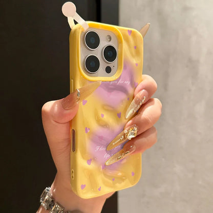 Romantic Pink Love Heart Compatible Phone Case