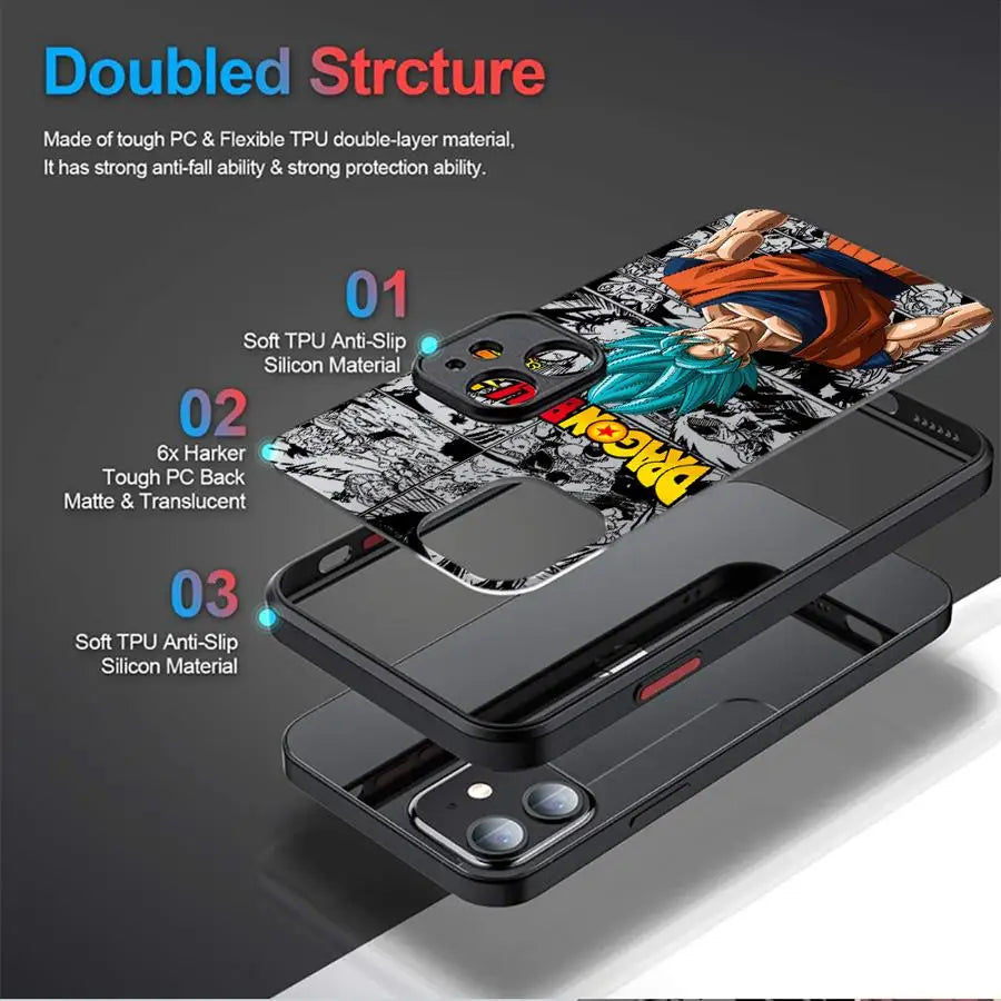 Case For iPhone Back Phone Cover Dragon Ball Saiyan 4 Son Goku