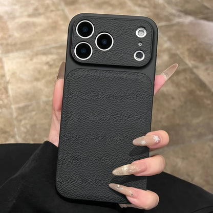 Business Lychee Leather Case For iPhone