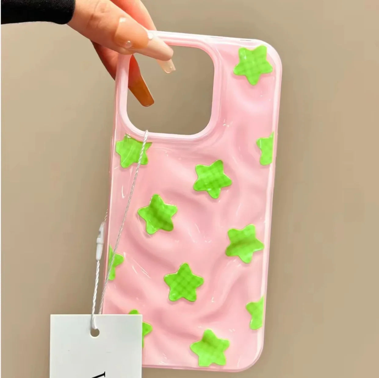 Korean Ins Meteorite Lattice Star Phone Case For iPhone Lovely Bracelet Silione Cover