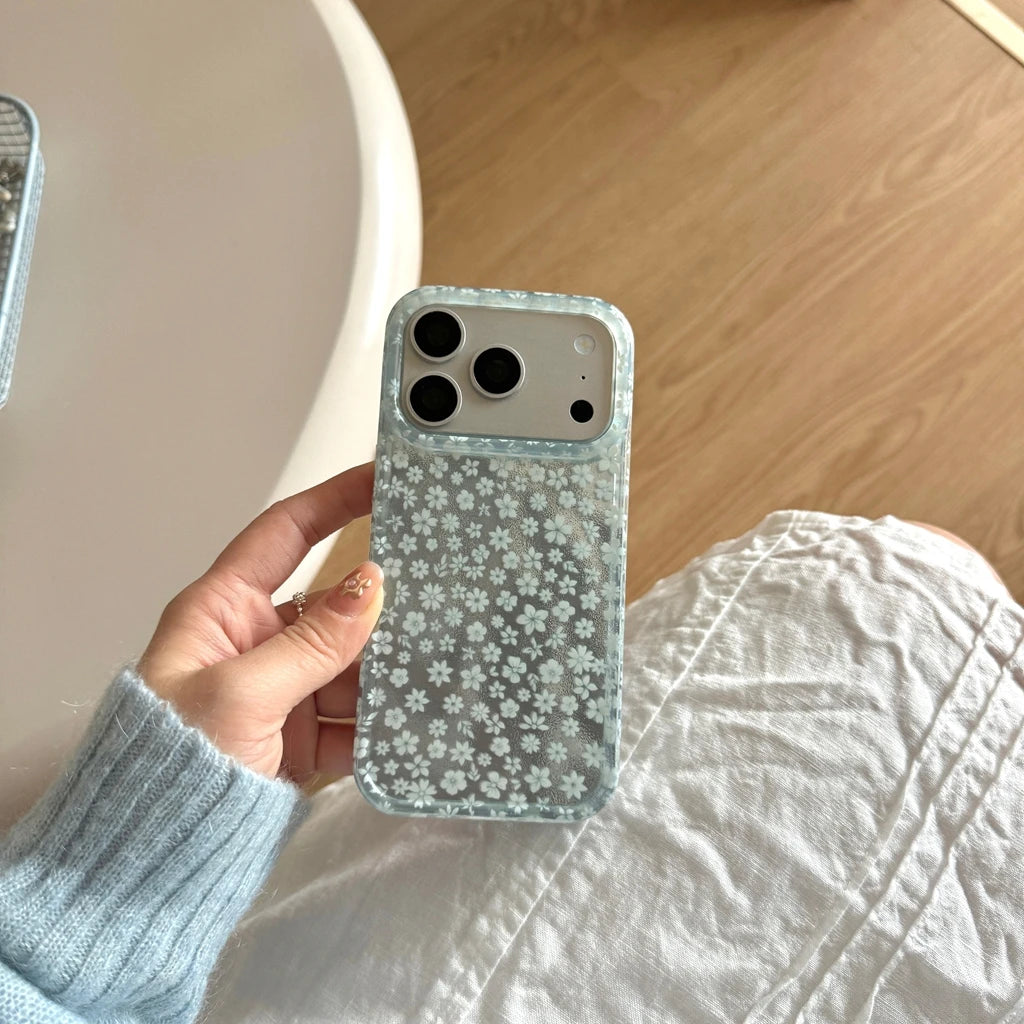 Spring Day Gentle Simple Full Screen Flowers Case For iPhone