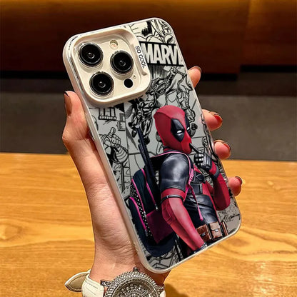 Phone Case For Apple iPhone Funda Cover Marvel Deadpool Funny