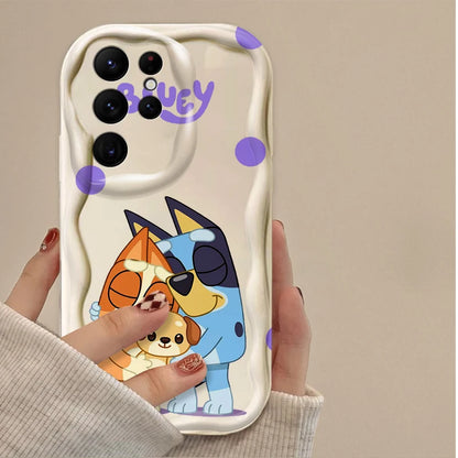 Blueys Cartoon Clear Soft Phone Case For iPhone