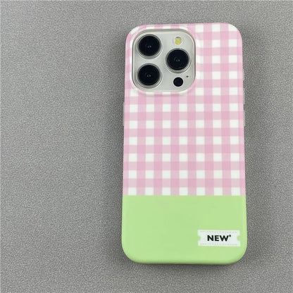 Fashion Simple Check Bracelet Phone Case