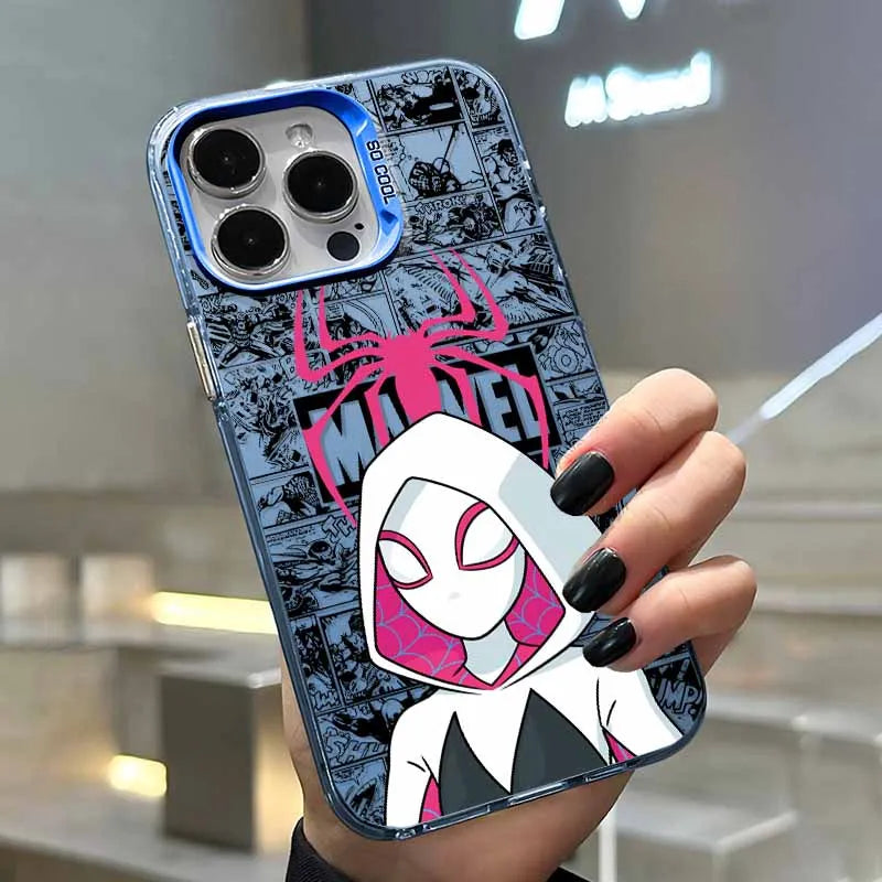 Marvel Cute Spider Men Cover For Apple iPhone Colorful Phone Case