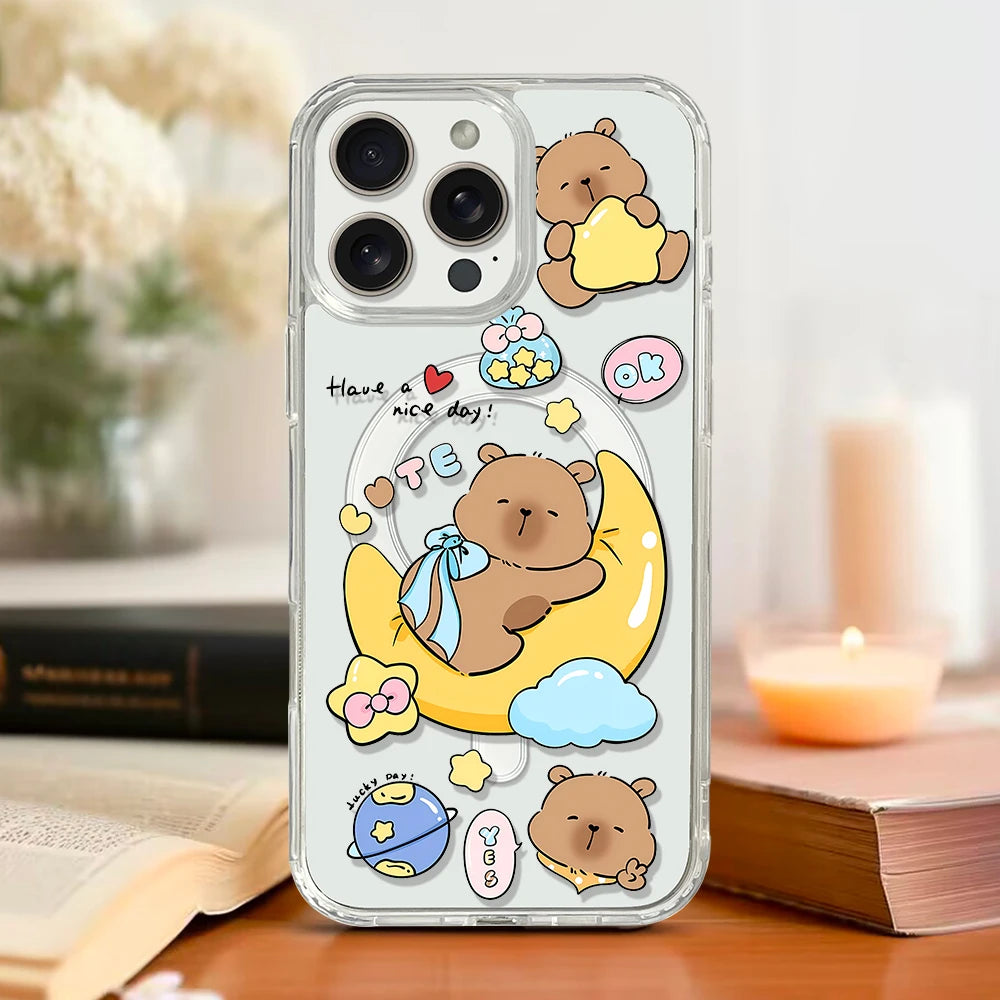 Cute Capybara Magnetic Phone Case