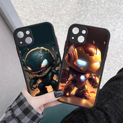 Cartoon Groot Venom Marvel Baby Translucent Case For iPhone