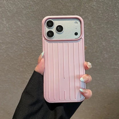Luxury Striped Luggage Texture Phone Case For iPhone