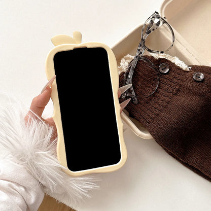 Funny 3D Cartoon Apple Designs Soft Silicone Phone Case For iphone