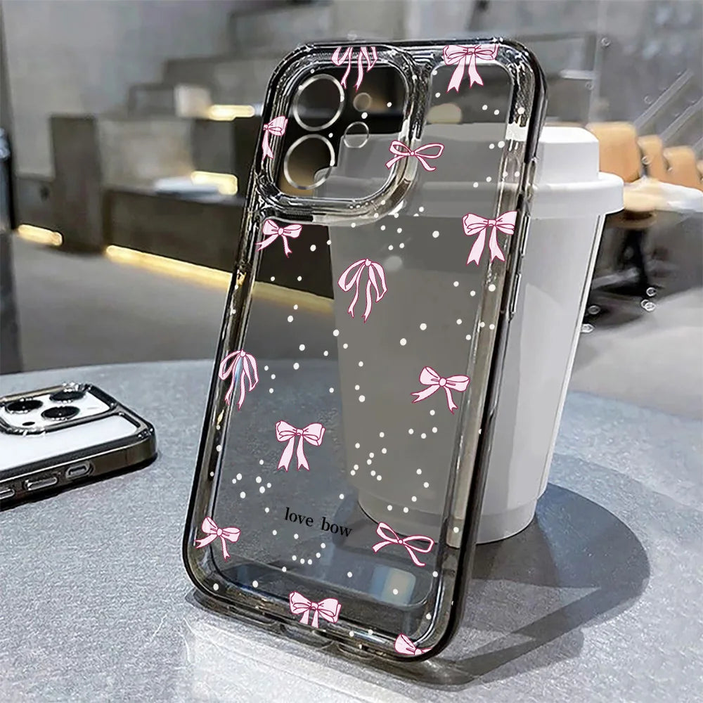 Transparent Heart Case For iPhone