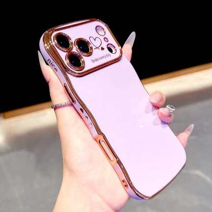 Plated Soft Wave Phone Case For iPhone