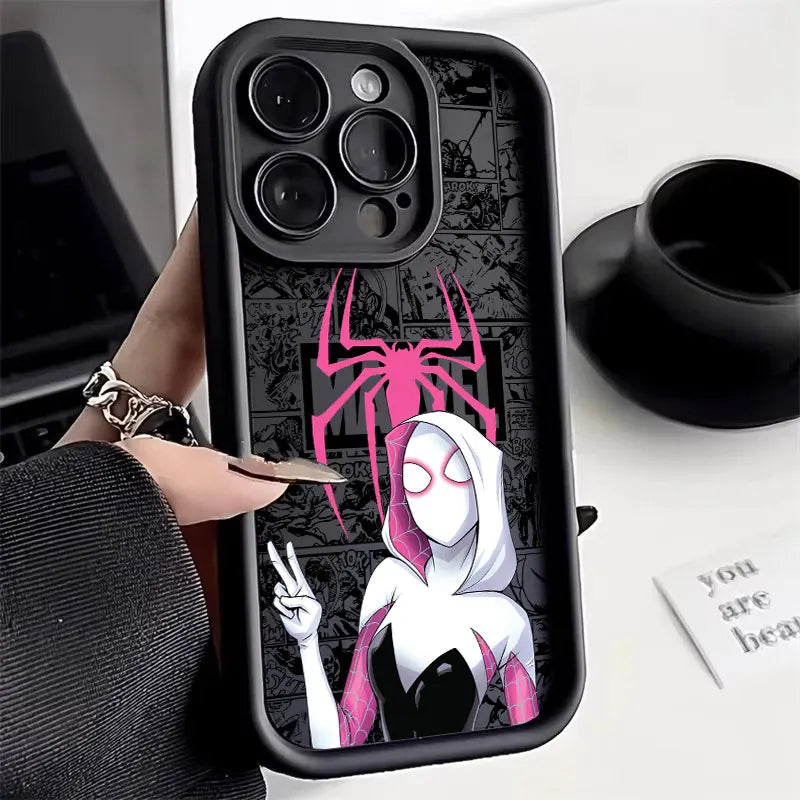 Spiderman Miles Morales Gwen Marvel Comics Case For Apple iPhone