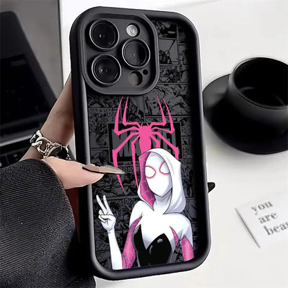 Spiderman Miles Morales Gwen Marvel Comics Case For Apple iPhone