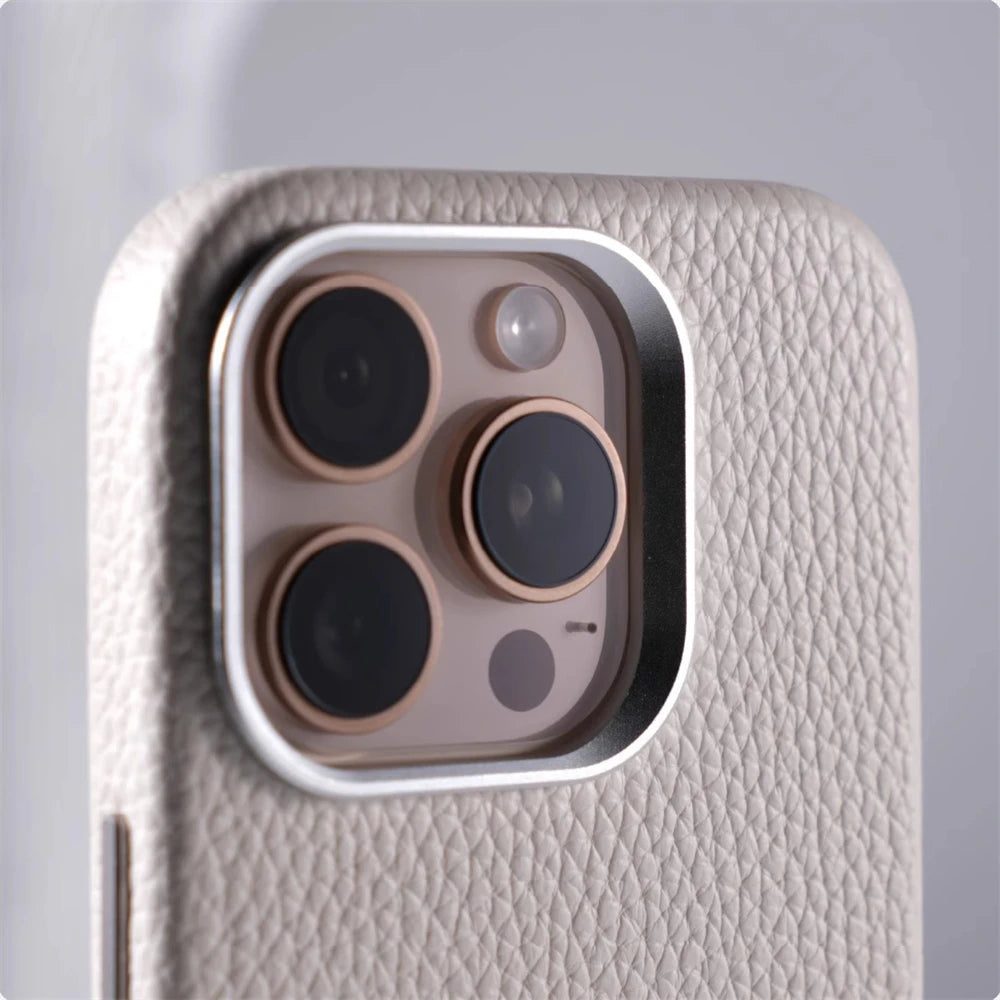 Luxury Business Lychee Texture Leather Shockproof Case For iPhone