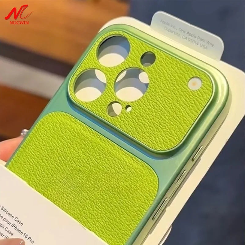Business Lychee Leather Case For iPhone
