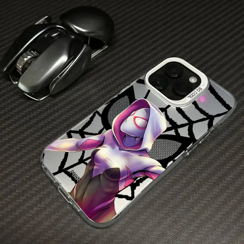 Spider Man Miles Morales Spider Gwen Marvel Phone Case For iPhone